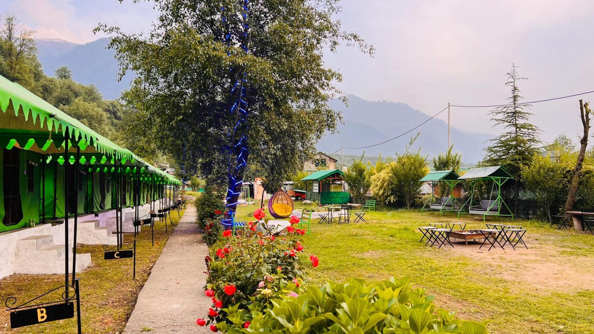 Himalayan Riverside Swiss Cottage Tents, Manali Exterior foto