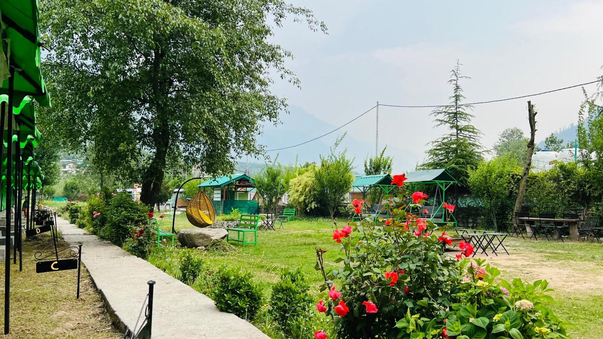 Himalayan Riverside Swiss Cottage Tents, Manali Exterior foto